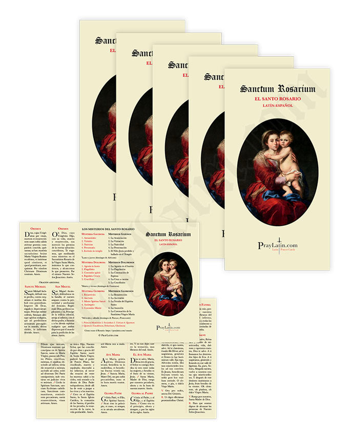 El Santo Rosario en Latín y Español