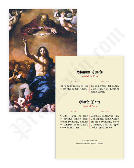 Estampas de Oración en Latín y Español