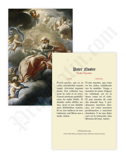 Estampas de Oración en Latín y Español