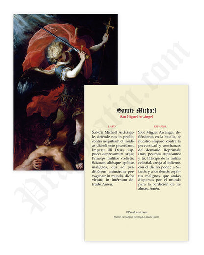 Estampas de Oración en Latín y Español
