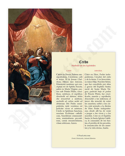 Estampas de Oración en Latín y Español