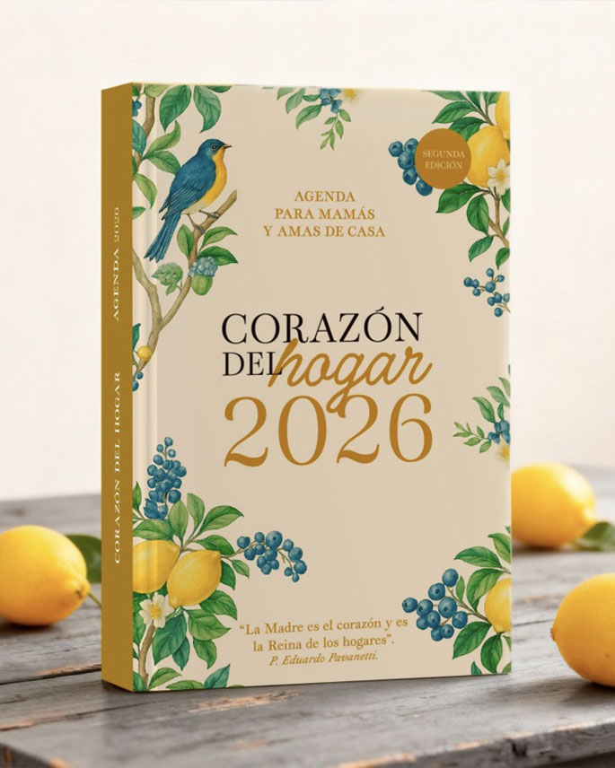 Agenda Corazón del Hogar 2026 - Taller Editorial Isabel de Castilla